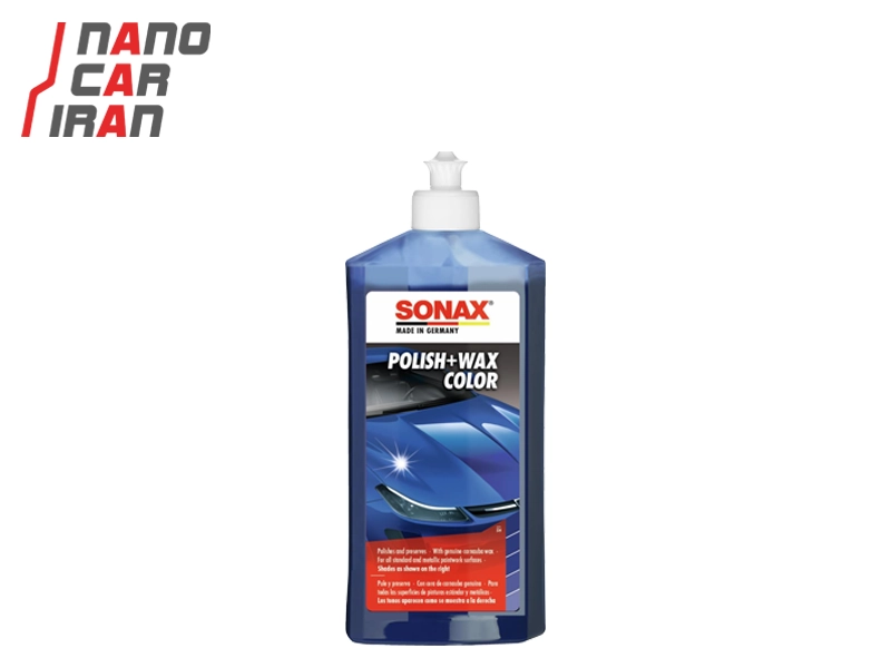 پولیش و واکس رنگی سوناکس آبی مدل 500 میل Sonax Polish & Wax Color For Blue Car 500ml